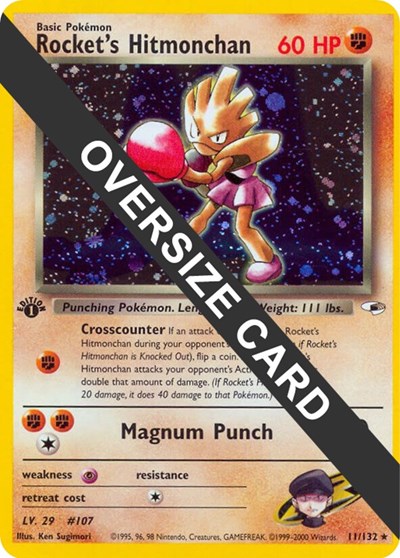 Rocket's Hitmonchan #11 Jumbo Cards