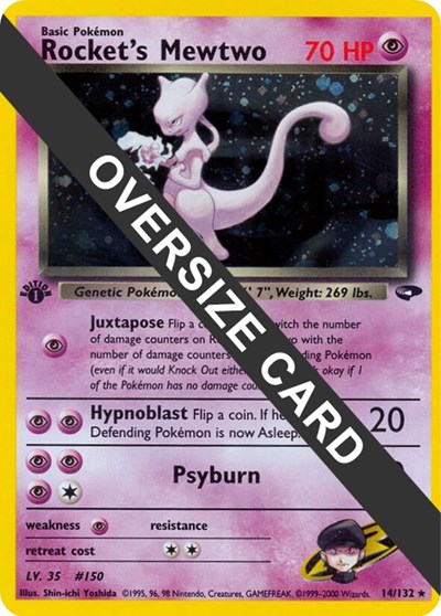 Rocket's Mewtwo #14 Jumbo Cards