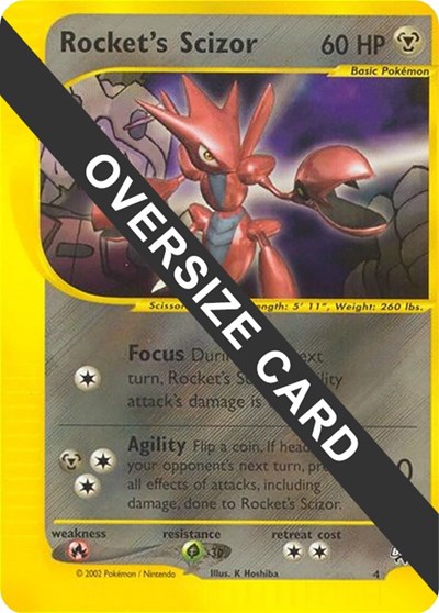 Rocket's Scizor Jumbo Cards #4