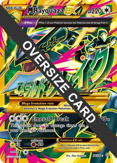 M Rayquaza EX #98 Jumbo Cards