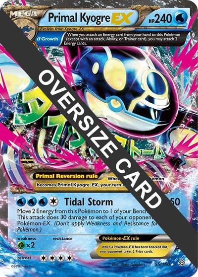 Primal Kyogre EX #55 Jumbo Cards