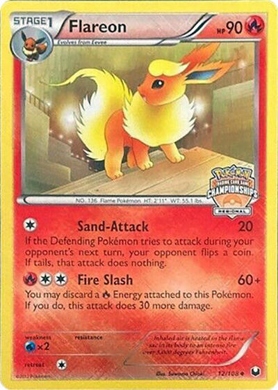 Flareon #12 League & Championship Cards