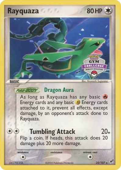 Rayquaza #22 League & Championship Cards