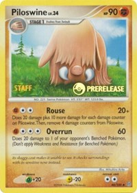 Piloswine (Prerelease) [Staff] #46 Nintendo Promos