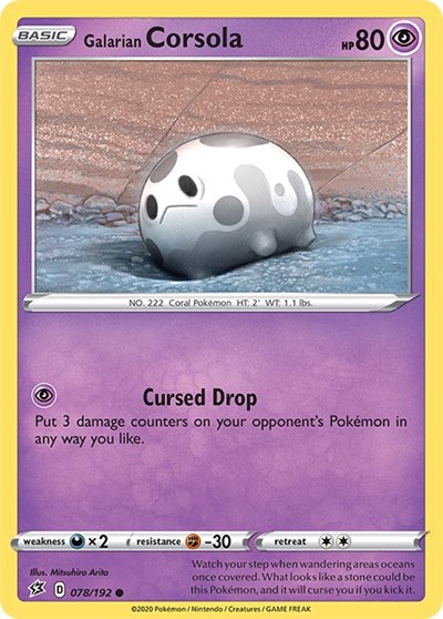 Galarian Corsola #78 Rebel Clash