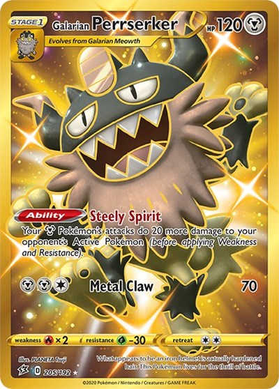 Galarian Perrserker #205 Rebel Clash