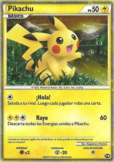 Pikachu #PW4 Pikachu World Collection Promos
