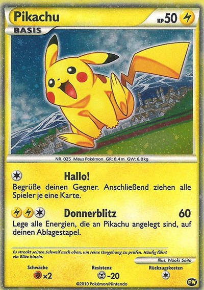 Pikachu #PW6 Pikachu World Collection Promos