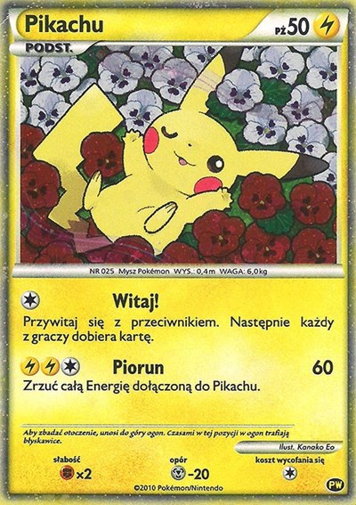 Pikachu #PW8 Pikachu World Collection Promos