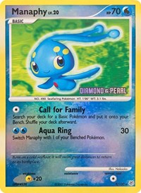 Manaphy [Diamond & Pearl] #9 Burger King Promos