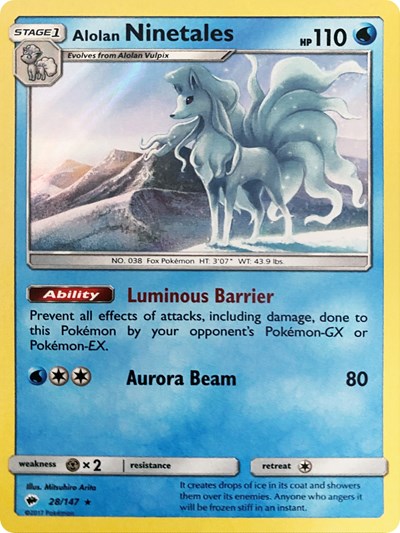 Alolan Ninetales #28 Miscellaneous Cards & Products