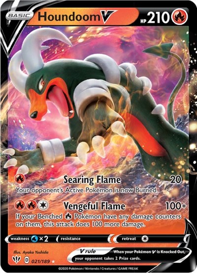 Houndoom V #21 Darkness Ablaze