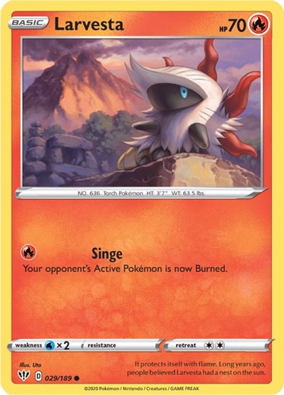 Larvesta #29 Darkness Ablaze