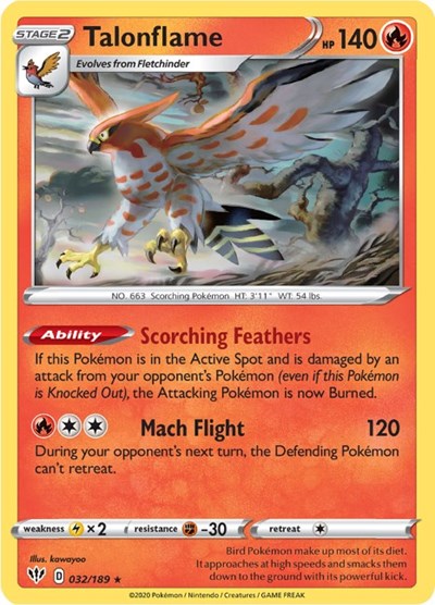 Talonflame #32 Darkness Ablaze