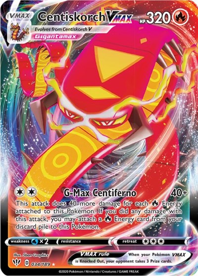 Centiskorch VMAX #34 Darkness Ablaze
