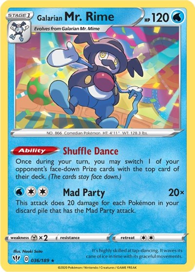 Galarian Mr. Rime #36 Darkness Ablaze