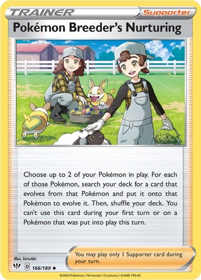 Pokemon Breeder's Nurturing #166 Darkness Ablaze