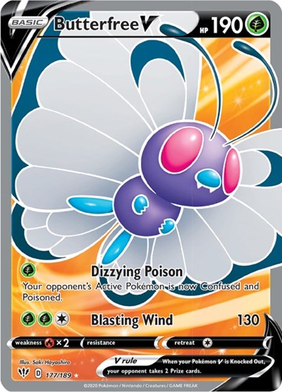 Butterfree V #177 Darkness Ablaze