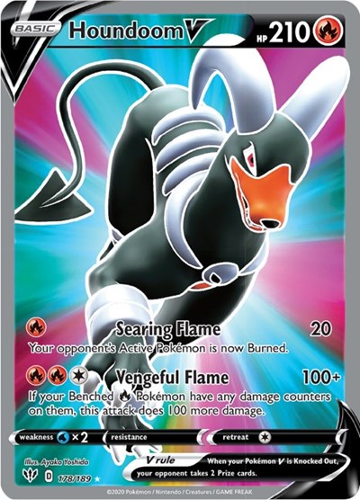 Houndoom V #178 Darkness Ablaze