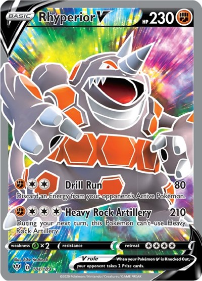Rhyperior V #181 Darkness Ablaze