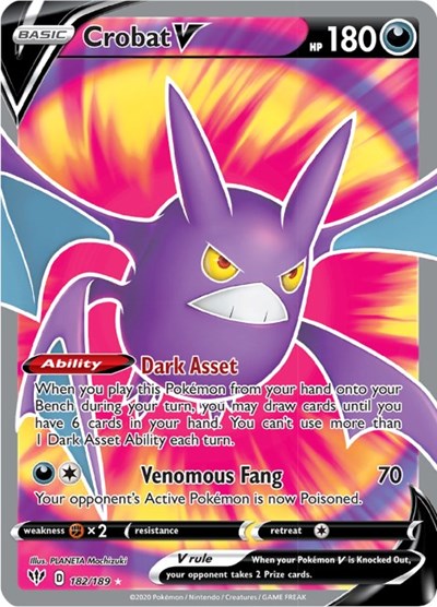 Crobat V #182 Darkness Ablaze