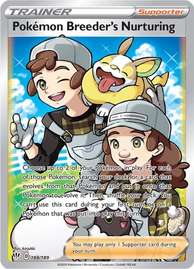 Pokemon Breeder's Nurturing #188 Darkness Ablaze