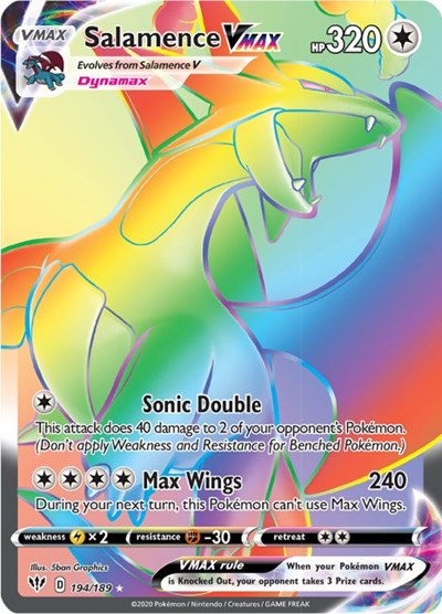 Salamence VMAX #194 Darkness Ablaze