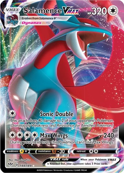 Salamence VMAX #144 Darkness Ablaze