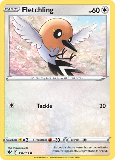 Fletchling #151 Darkness Ablaze