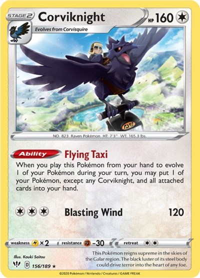 Corviknight #156 Darkness Ablaze