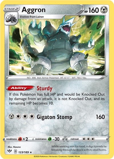 Aggron #123 Darkness Ablaze