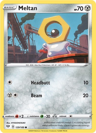 Meltan #129 Darkness Ablaze
