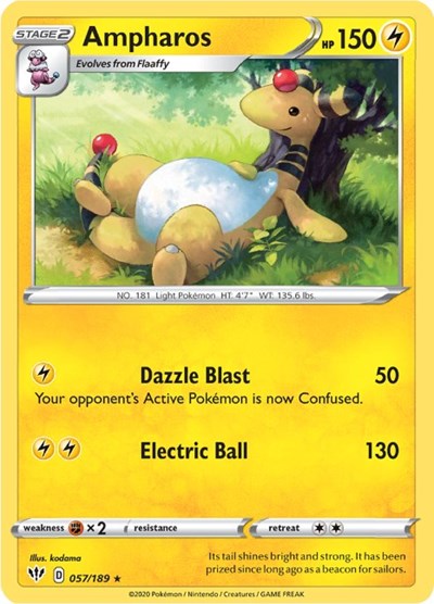 Ampharos #57 Darkness Ablaze