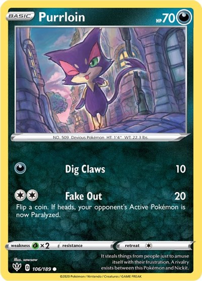 Purrloin #106 Darkness Ablaze