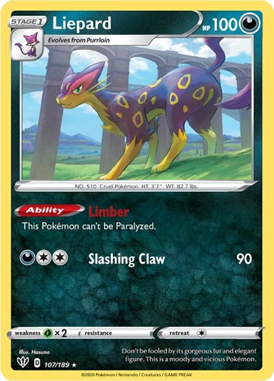 Liepard #107 Darkness Ablaze