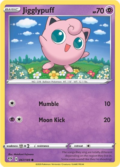 Jigglypuff #67 Darkness Ablaze