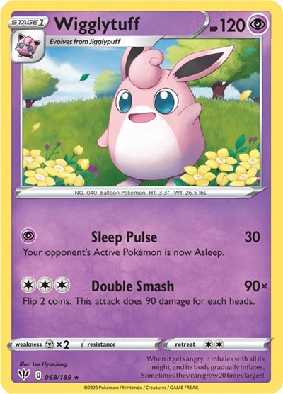 Wigglytuff #68 Darkness Ablaze