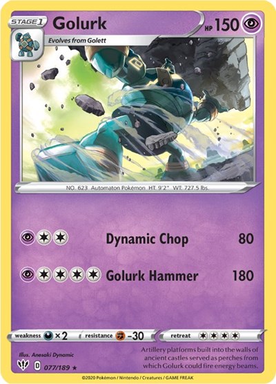 Golurk #77 Darkness Ablaze