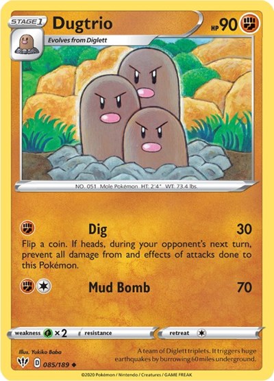 Dugtrio #85 Darkness Ablaze