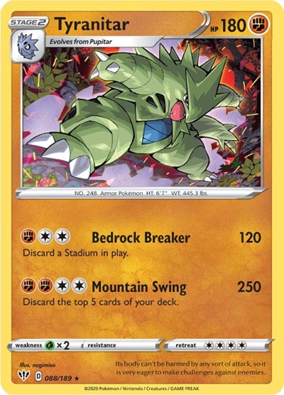 Tyranitar #88 Darkness Ablaze