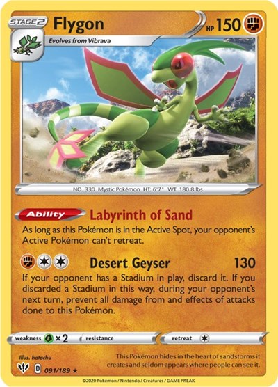 Flygon #91 Darkness Ablaze