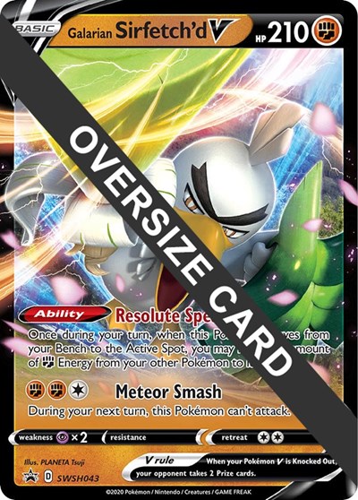Galarian Sirfetch'd V #SWSH043 Jumbo Cards