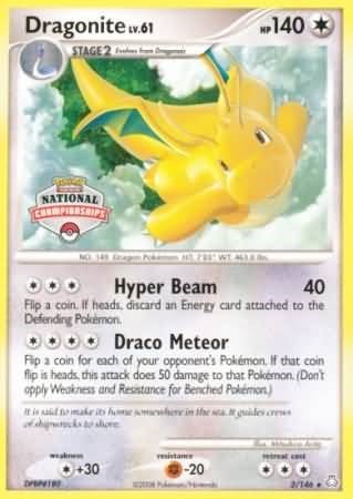 Dragonite #2 League & Championship Cards