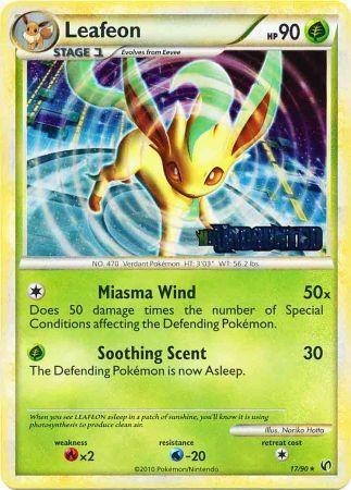 Leafeon #17 HGSS Promos