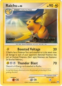 Raichu (Prerelease) [Staff] #27 Nintendo Promos