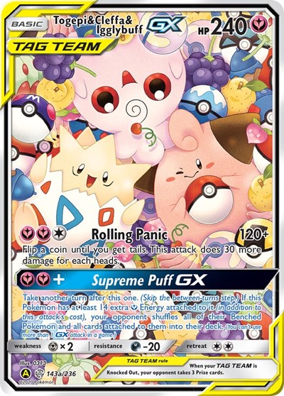 Togepi & Cleffa & Igglybuff GX #143A Alternate Art Promos
