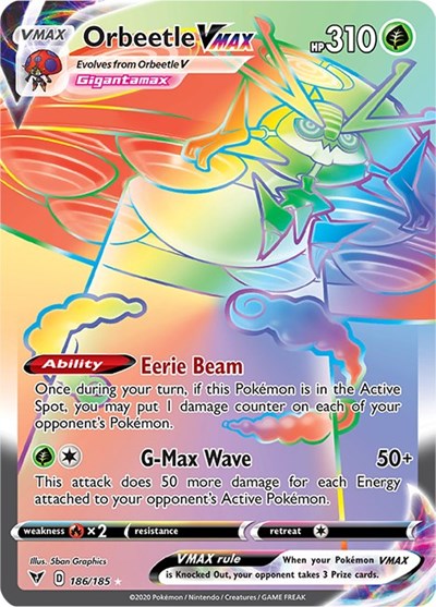 Orbeetle VMAX #186 Vivid Voltage