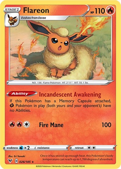 Flareon #26 Vivid Voltage