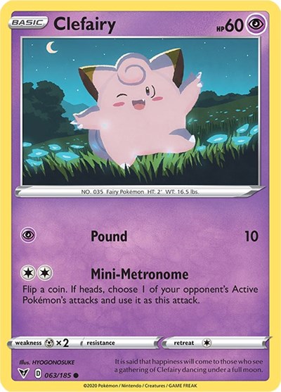 Clefairy #63 Vivid Voltage