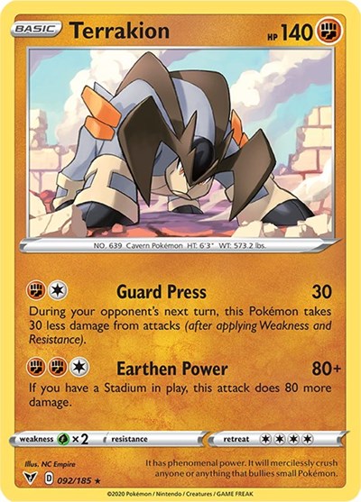 Terrakion #92 Vivid Voltage